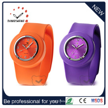 Fashion Waterproof Silicone Bracelet Slap Quartz Wrist Watch (DC-534)